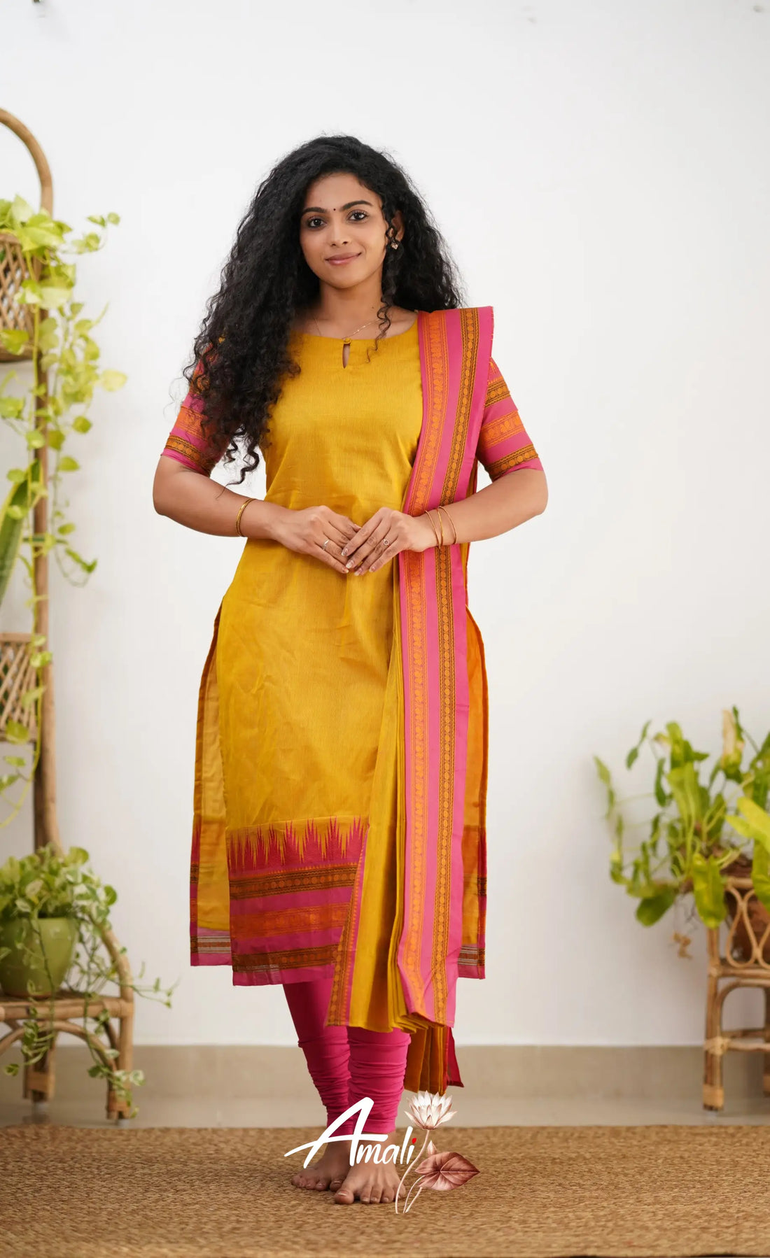 Meera Cotton Salwar - Yellow Salwar
