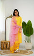 Meera Cotton Salwar - Yellow And Pink Salwar