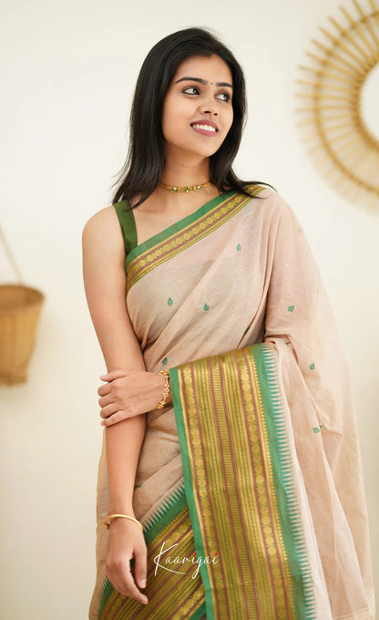 Nalinam - Beige Cotton Saree Sarees