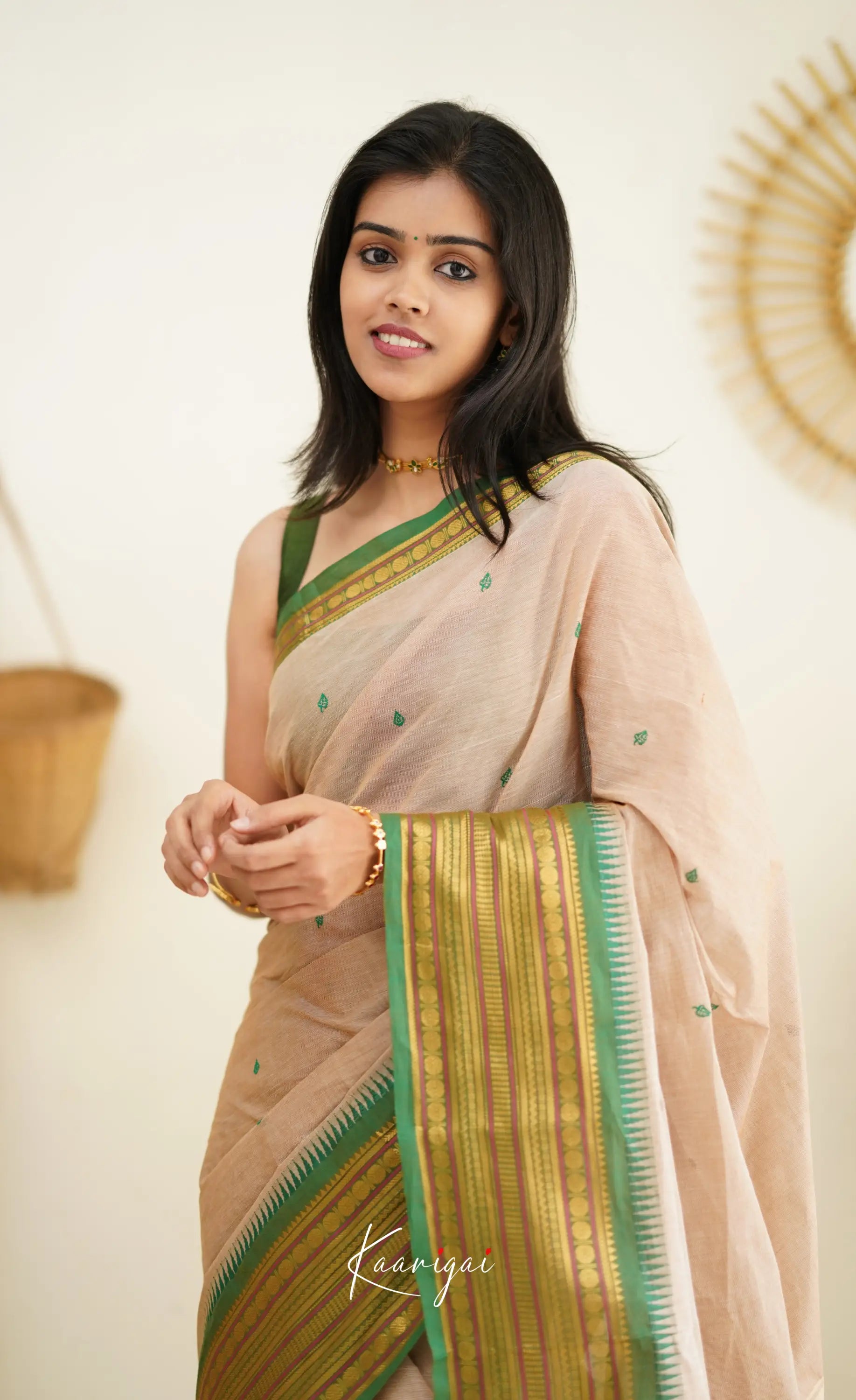 Nalinam - Beige Cotton Saree Sarees