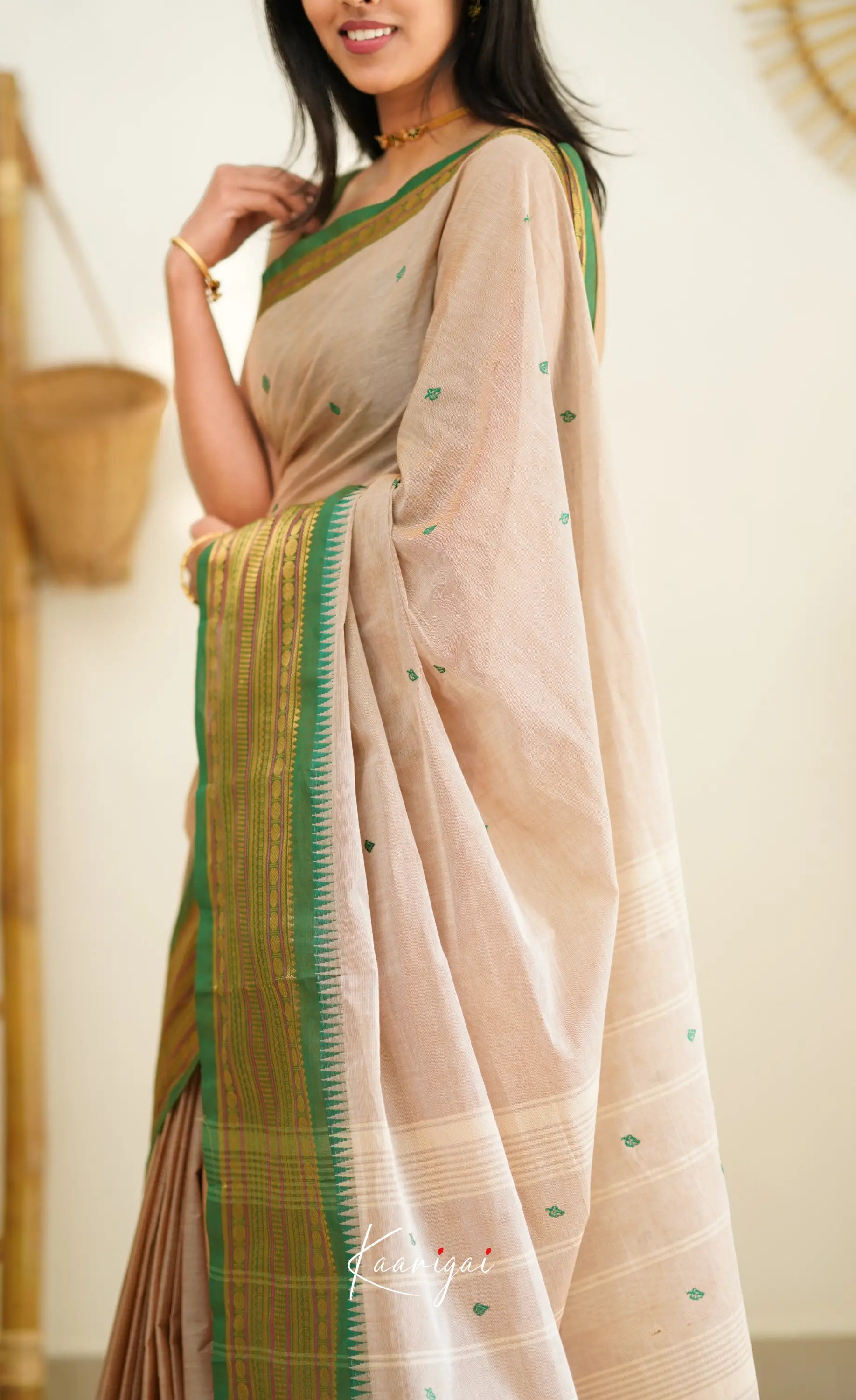 Nalinam - Beige Cotton Saree Sarees