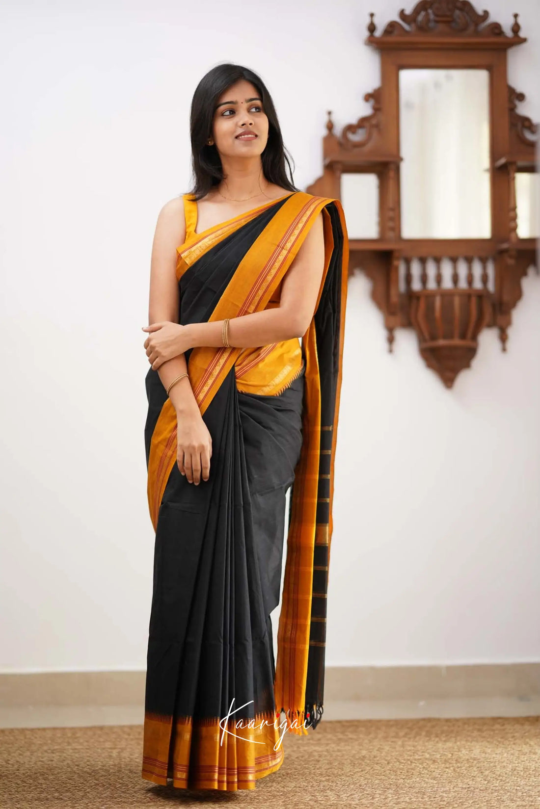 Nalinam- Black Cotton Saree Sarees