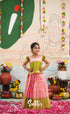 Organza Pavadai Sattai - Baby Pink and Light Green - Kids-Suttis