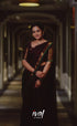 Padmaja Cotton Half Saree - Dark Wine and Leaf Green - Half Sarees