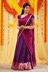 Padmaja - Magenta And Purple Cotton Halfsaree Half Sarees