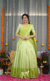 Padmakshi Blended Silk Halfsaree - Light Green Half Sarees