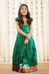 Padmakshi - Green Semi Silk Pavadai And Sattai Kids-Suttis