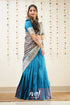 Padmakshi - Grey And Blue Paithani Art Silk Halfsaree Half Sarees