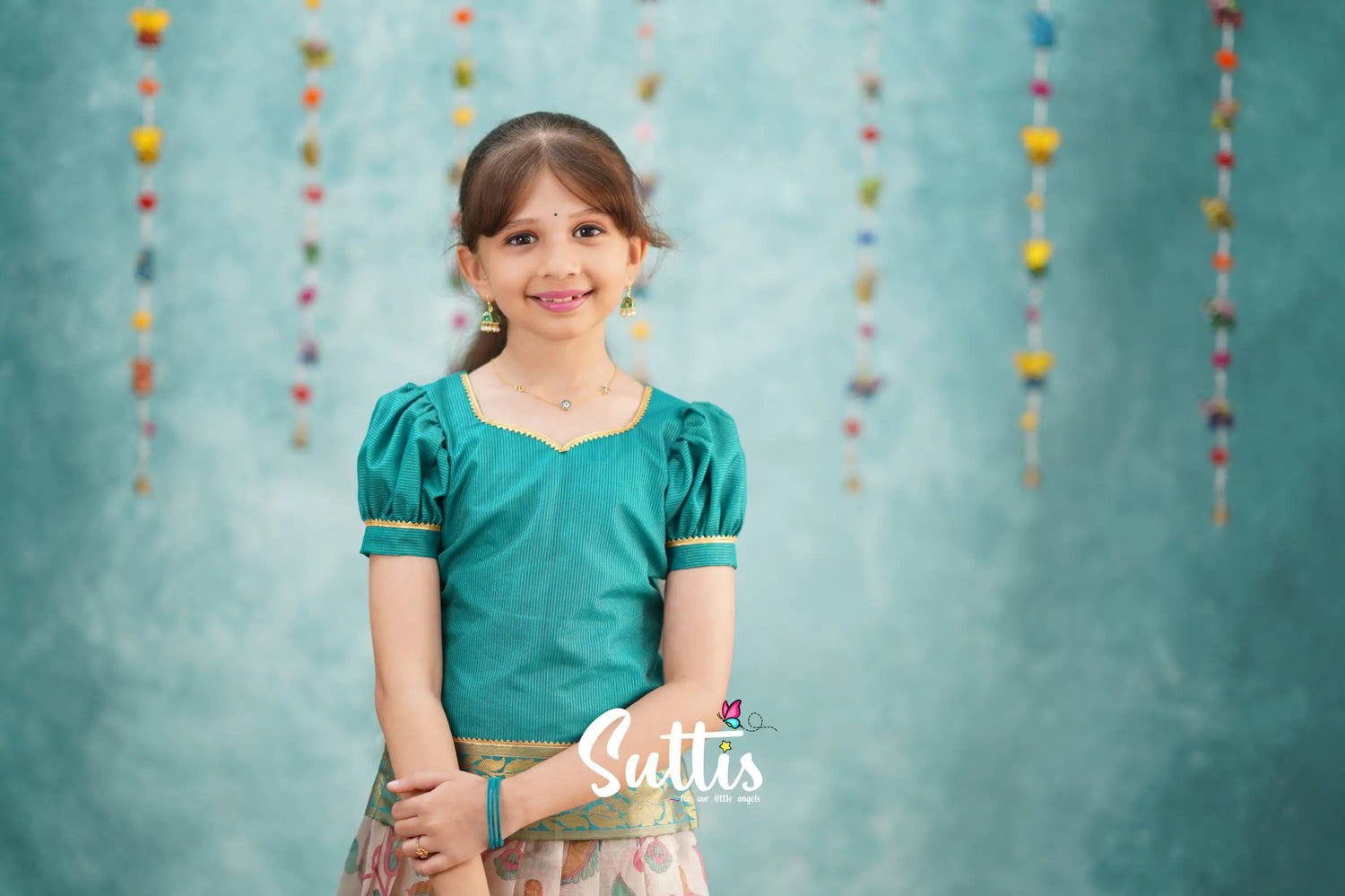 Pavadai Sattai - Dark Teal Kids - Suttis