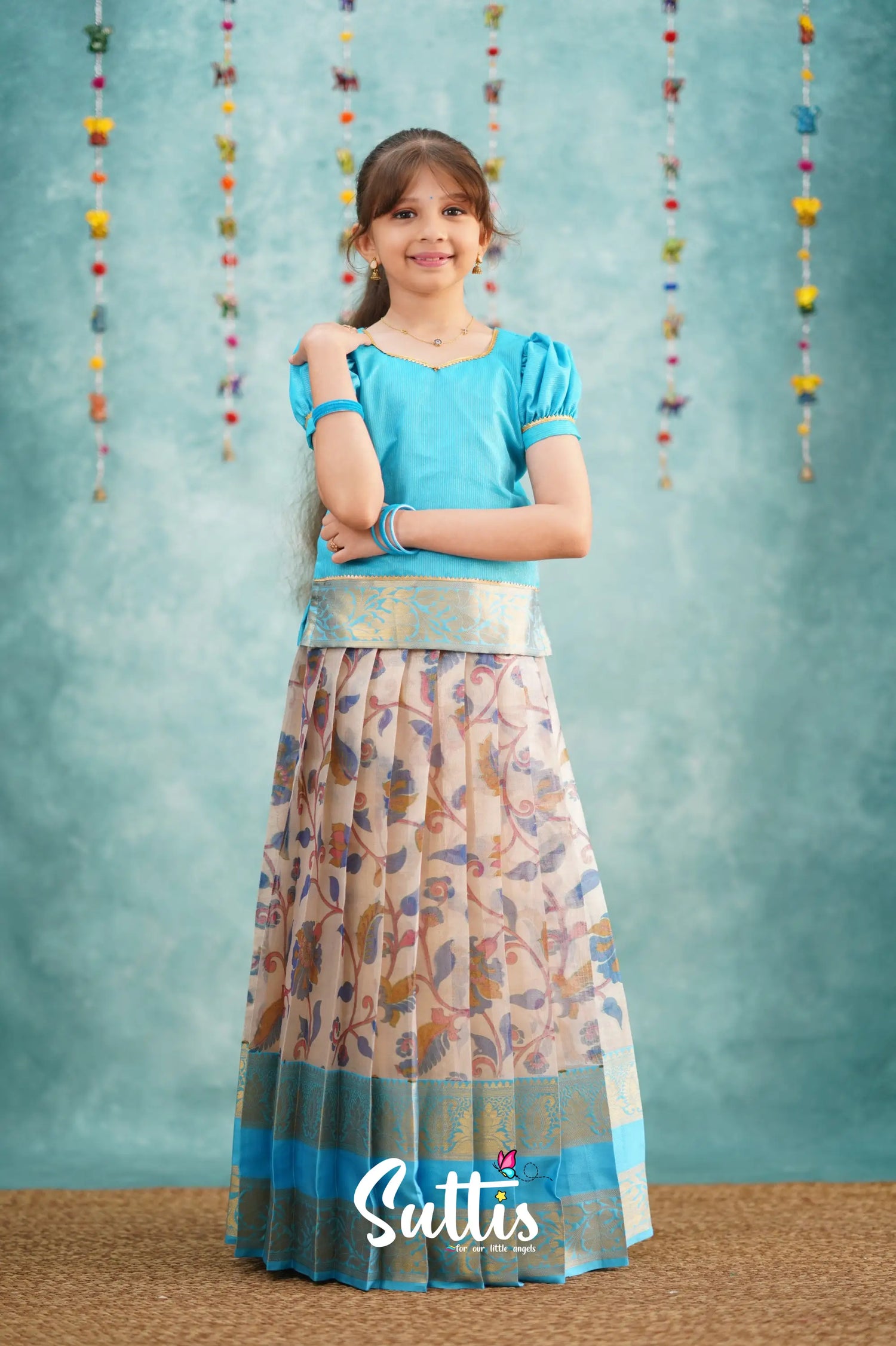 Pavadai Sattai - Sky Blue Kids - Suttis