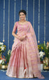 Pearl Tissue Halfsaree Light Pink Half Sarees