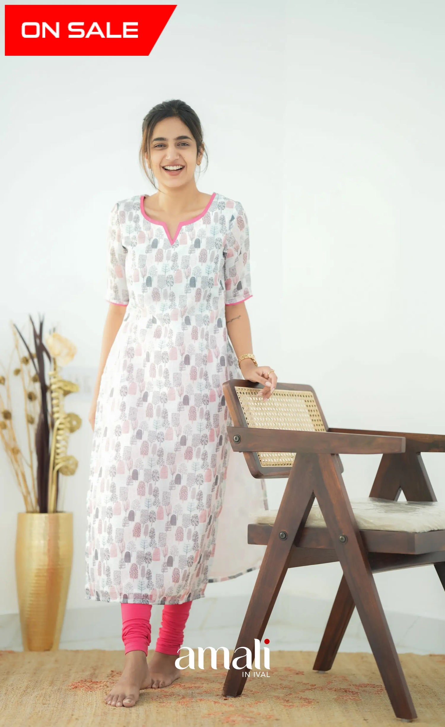 Priyo Organza Kurti - White Co-ord sets