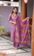 Purple Tissue Blend Salwar Set - salwar