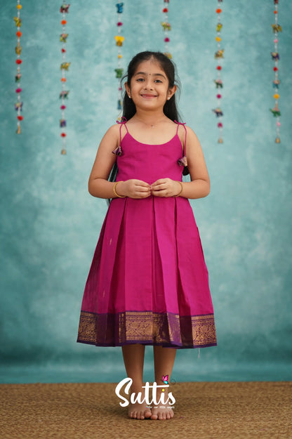 Raaga Cotton Frock - Pink Kids - Suttis