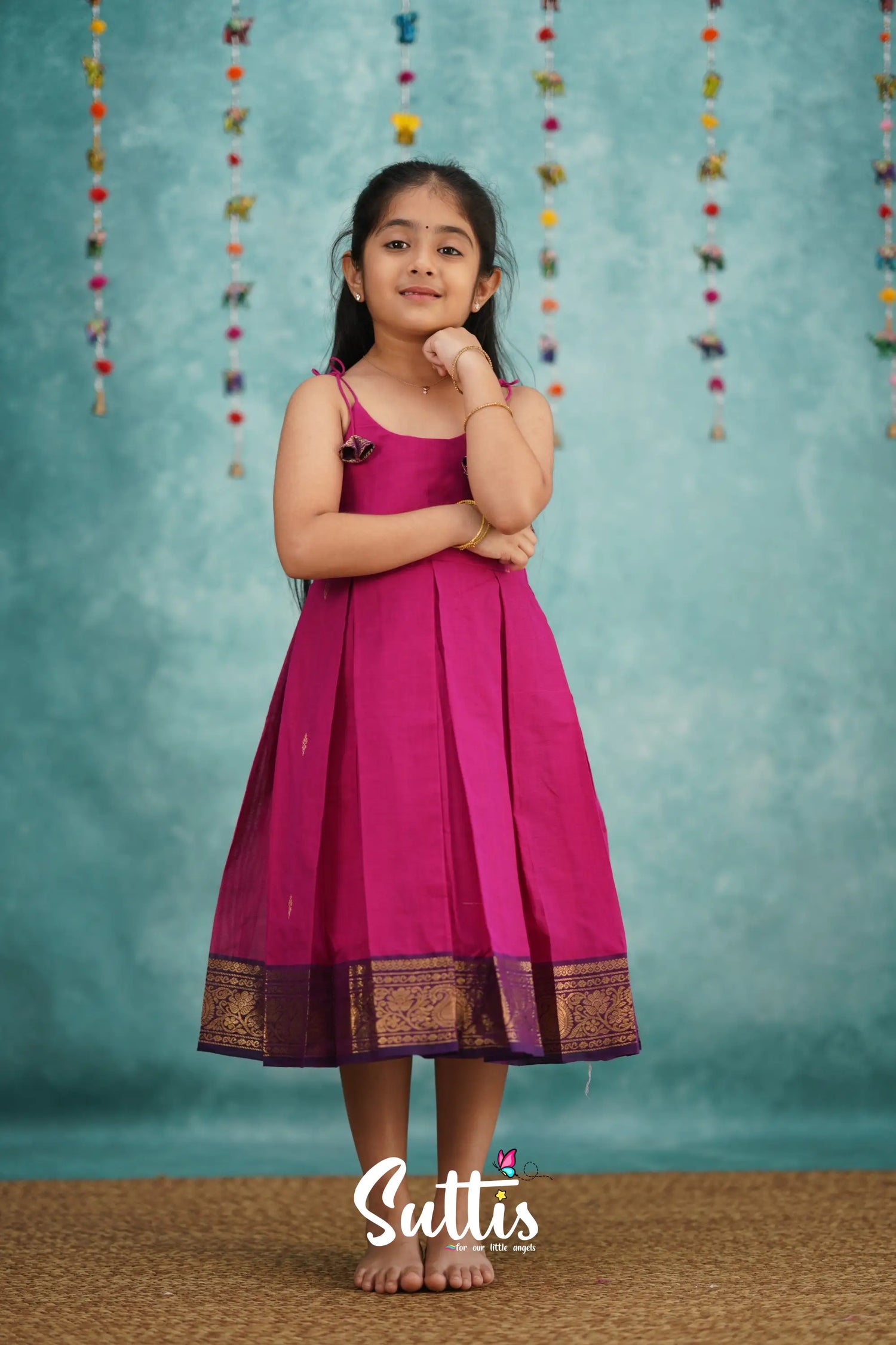 Raaga Cotton Frock - Pink Kids - Suttis