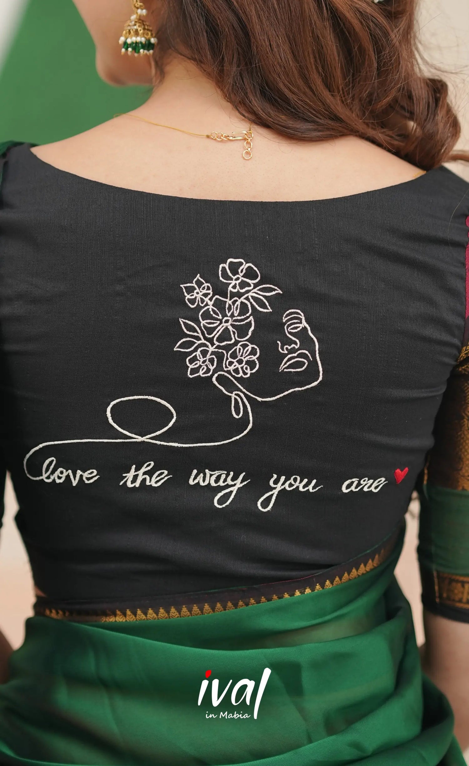 Reddish maroon with Dark green Padmaja Chettinad cotton Halfsaree Half Sarees