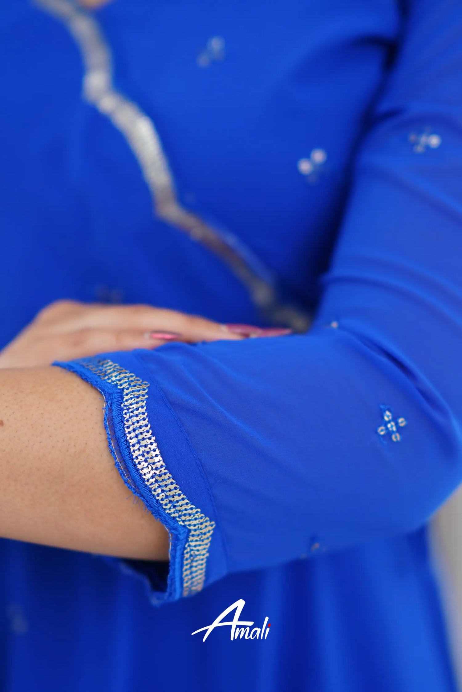 Royal Blue Georgette Anarkali Anarkalis