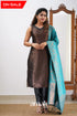 Saara - Black And Teal Semi Kanchipuram Silk Salwar Salwar