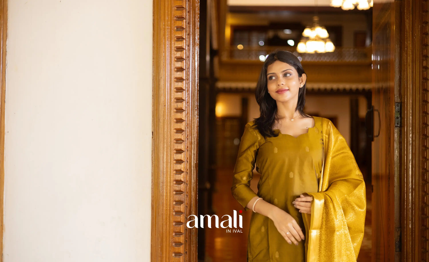 Sanvi Blended Silk Salwar - Mustard salwar