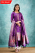 Sanvi - Purple Blended Paithani Silk Salwar Salwar