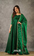 Scape Silk Anarkali - Bottle Green Anarkalis