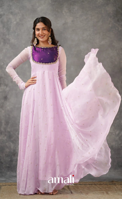 Scape Silk Anarkali - Lavender and Purple Anarkalis