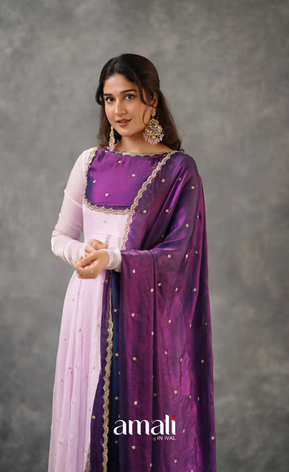 Scape Silk Anarkali - Lavender and Purple Anarkalis
