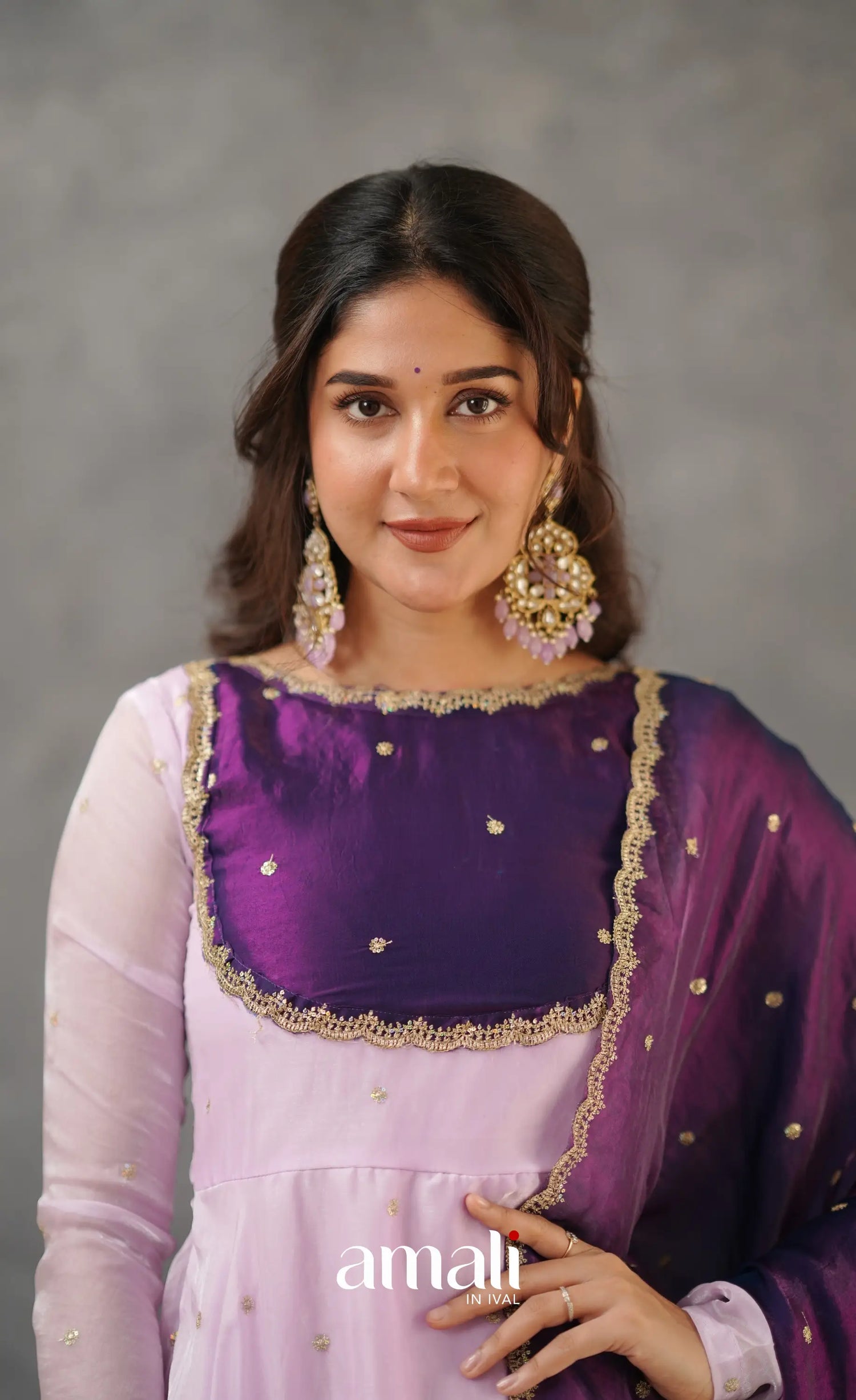 Scape Silk Anarkali - Lavender and Purple Anarkalis