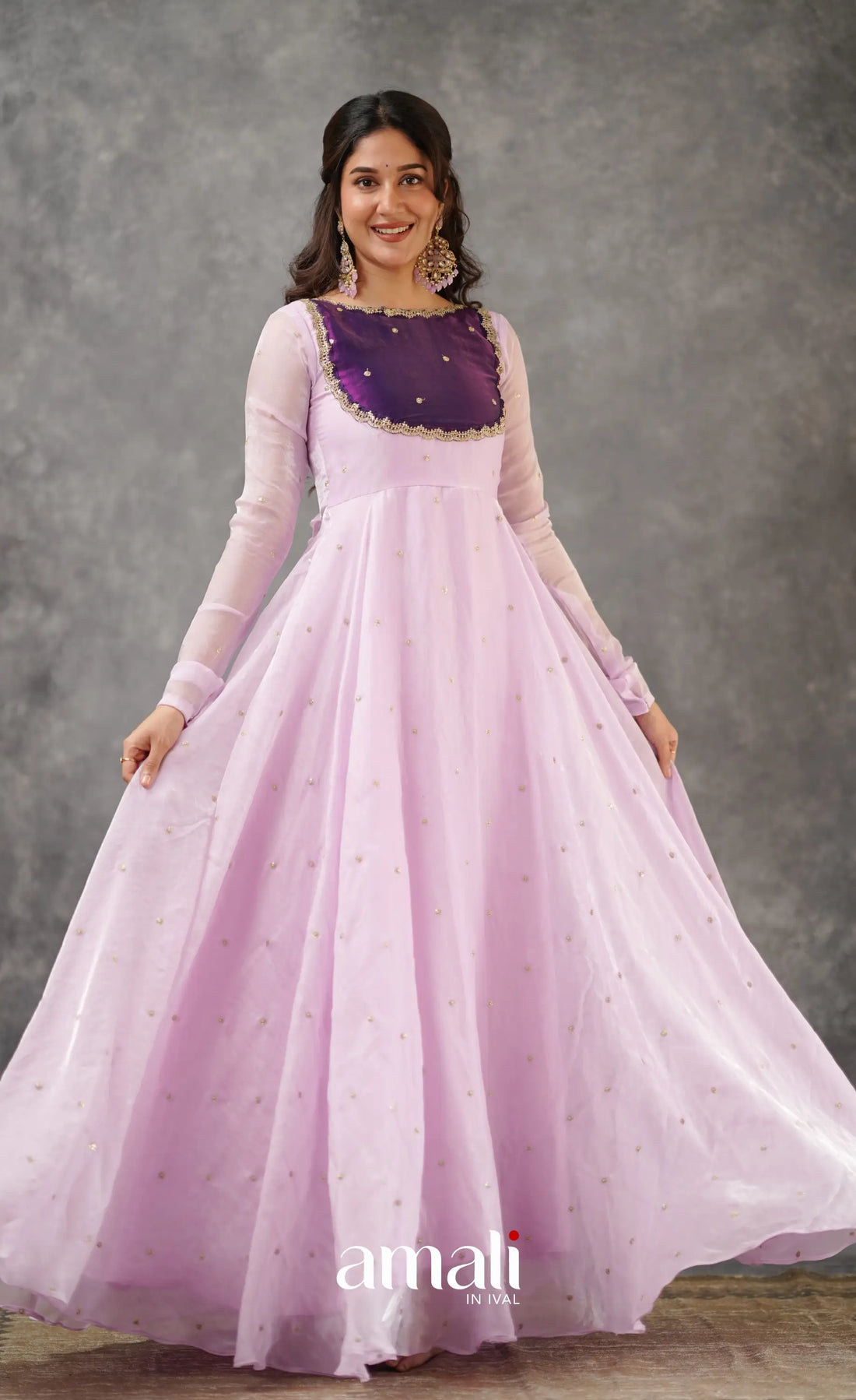 Scape Silk Anarkali - Lavender and Purple Anarkalis
