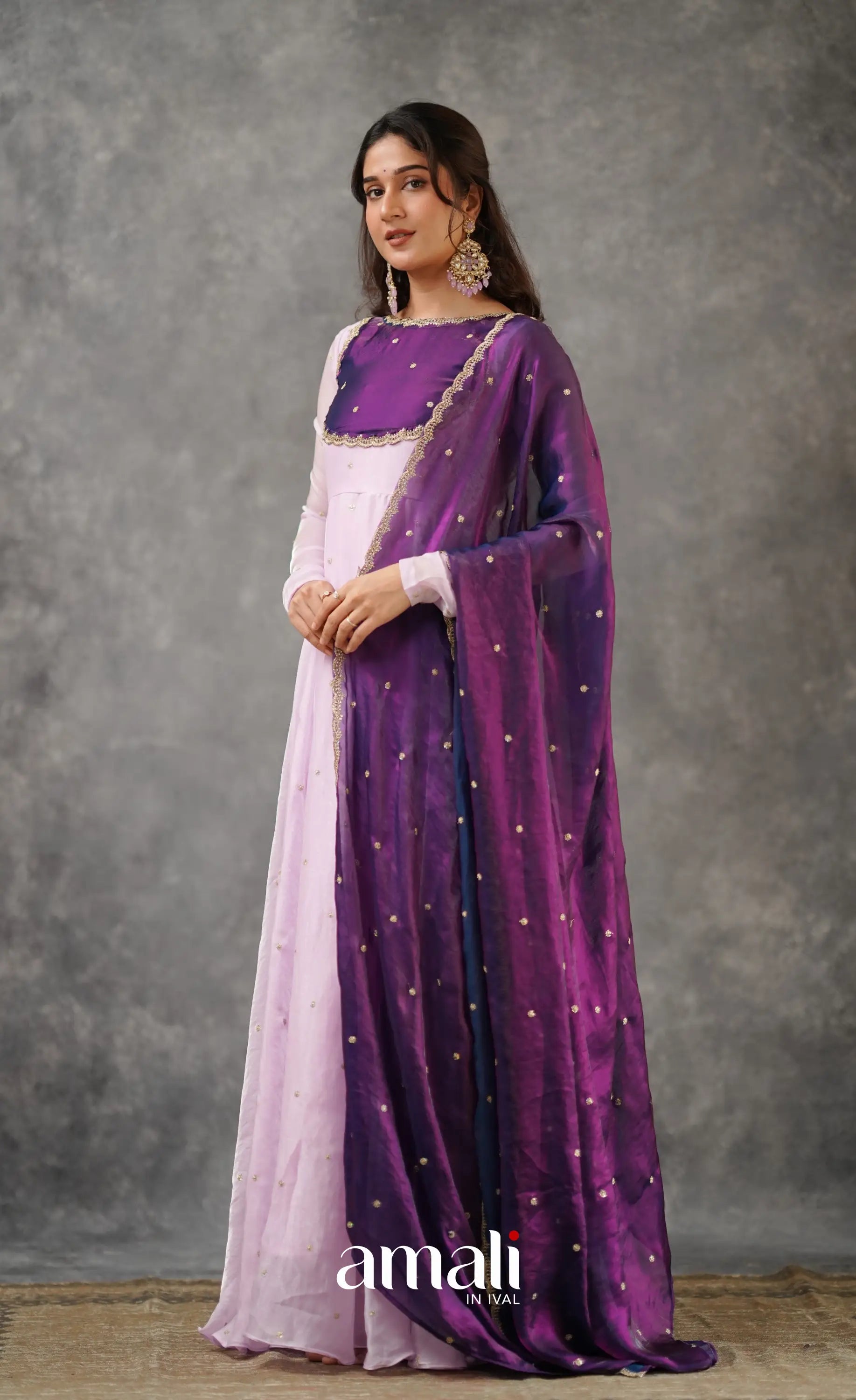 Scape Silk Anarkali - Lavender and Purple Anarkalis