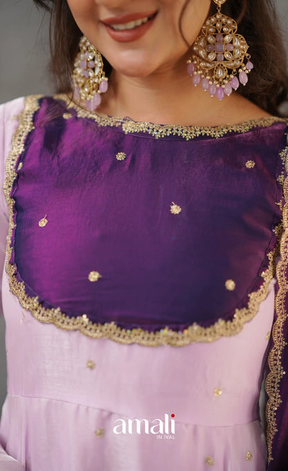 Scape Silk Anarkali - Lavender and Purple Anarkalis