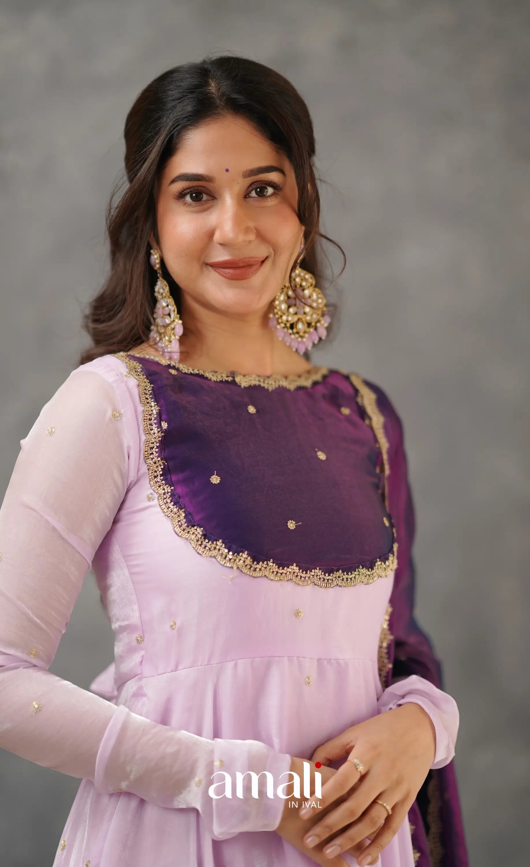 Scape Silk Anarkali - Lavender and Purple Anarkalis