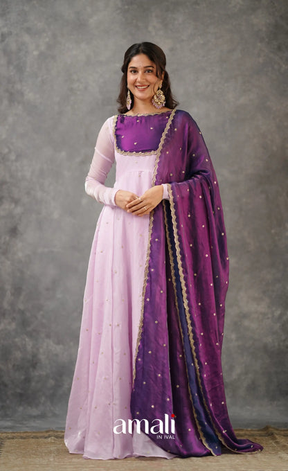 Scape Silk Anarkali - Lavender and Purple Anarkalis