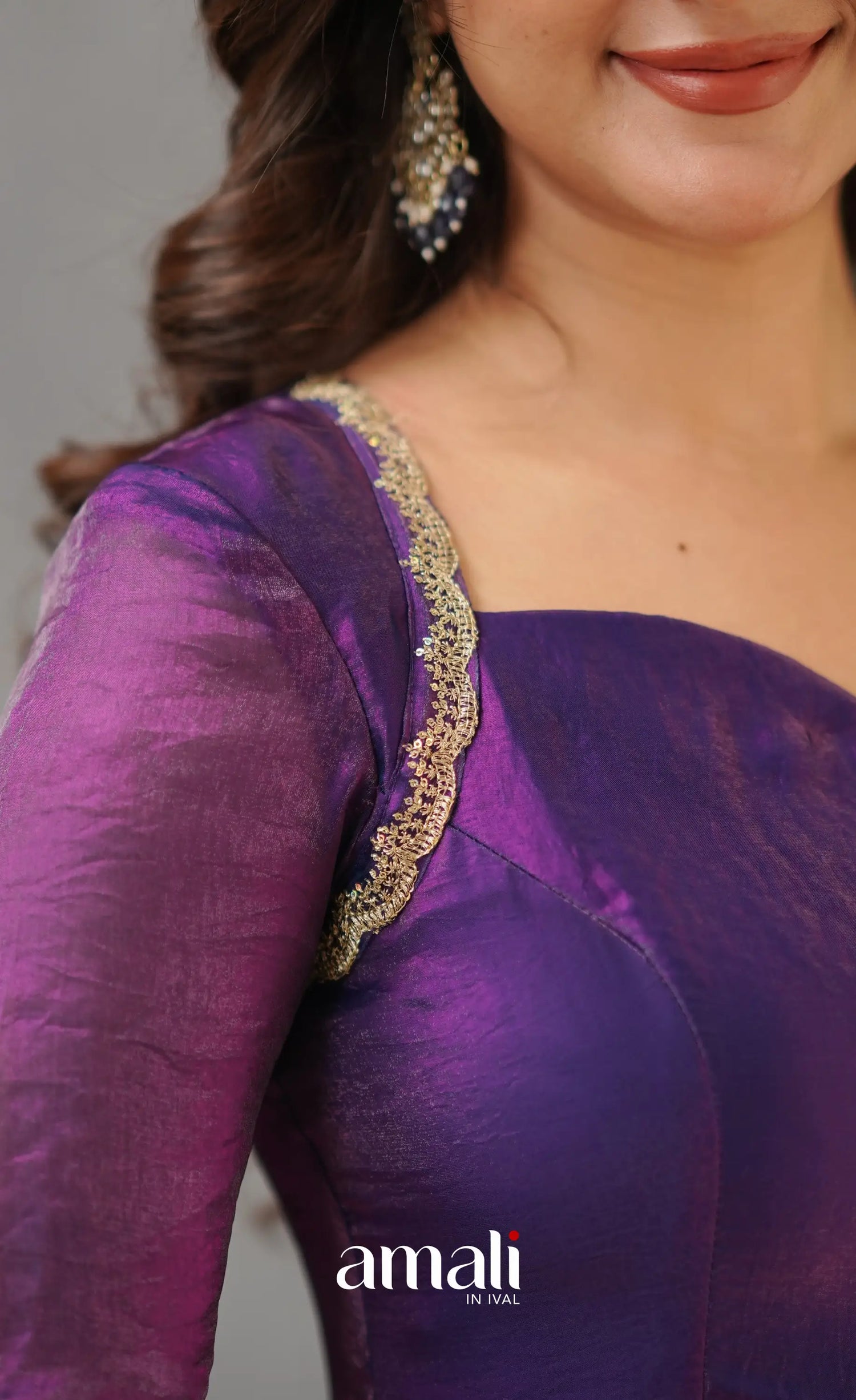 Scape Silk Anarkali - Purple Anarkalis