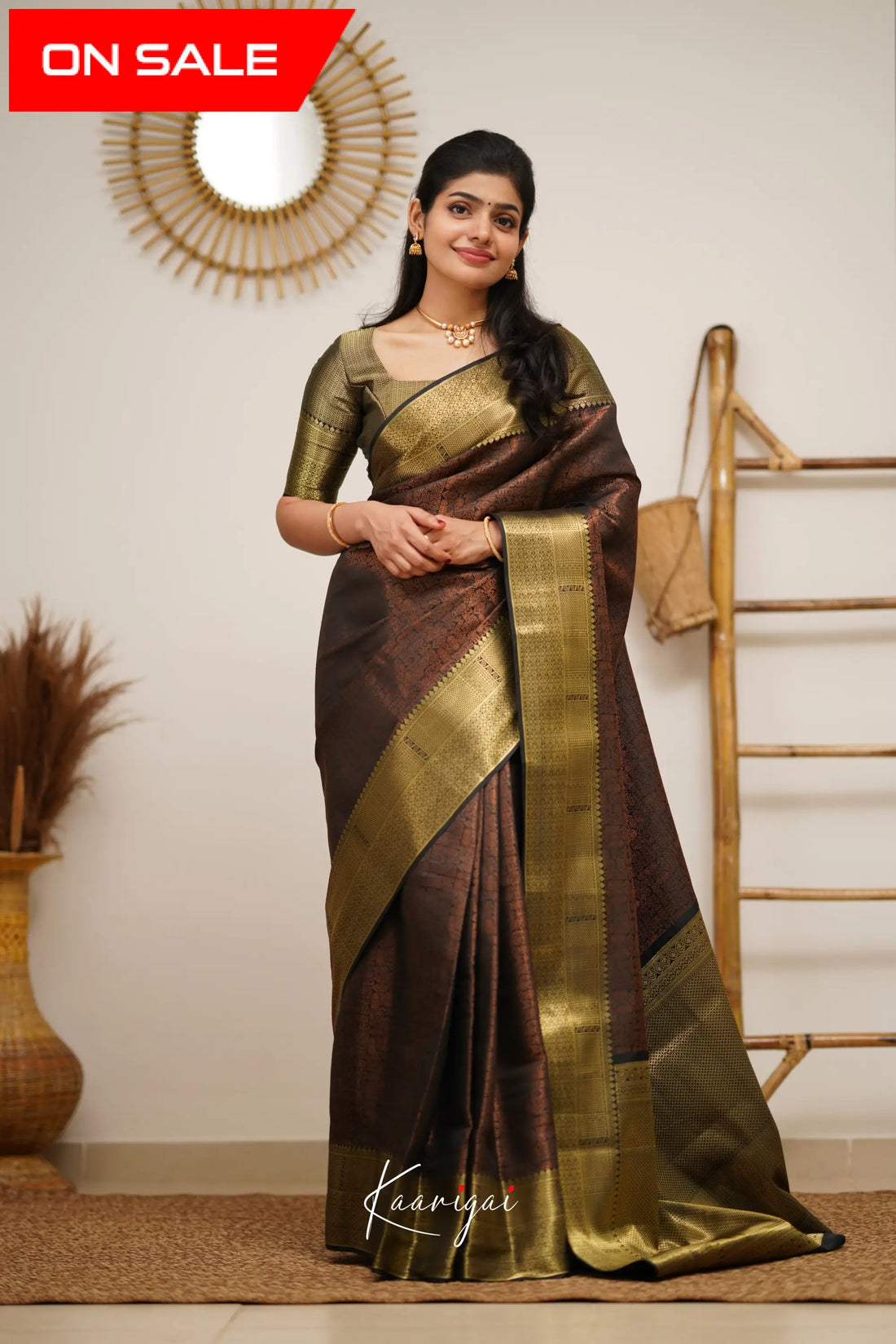 Sita - Black Semi Silk Saree Sarees