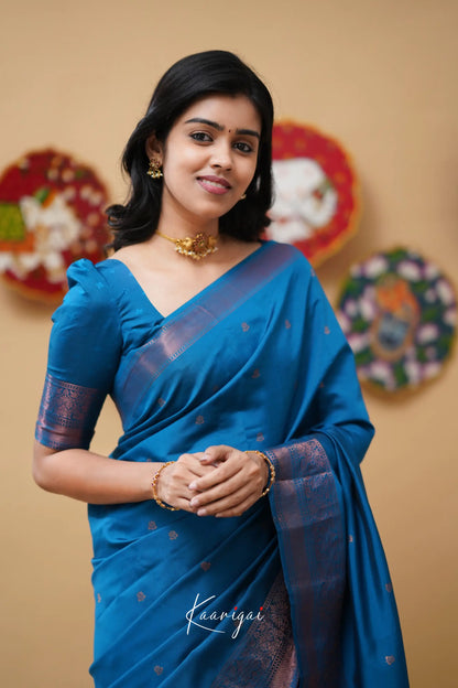 Sita - Blue Semi Silk Saree Sarees