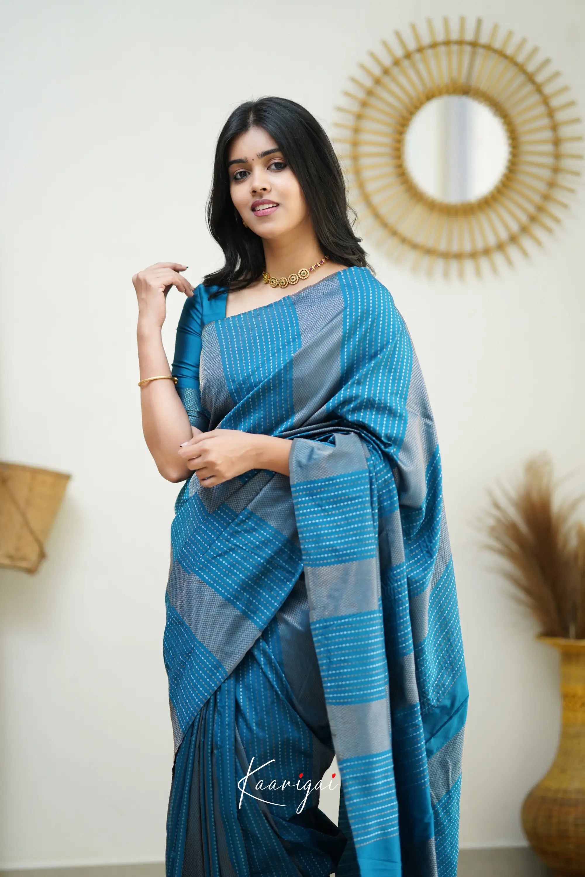 Sita - Blue Semi Silk Saree Sarees