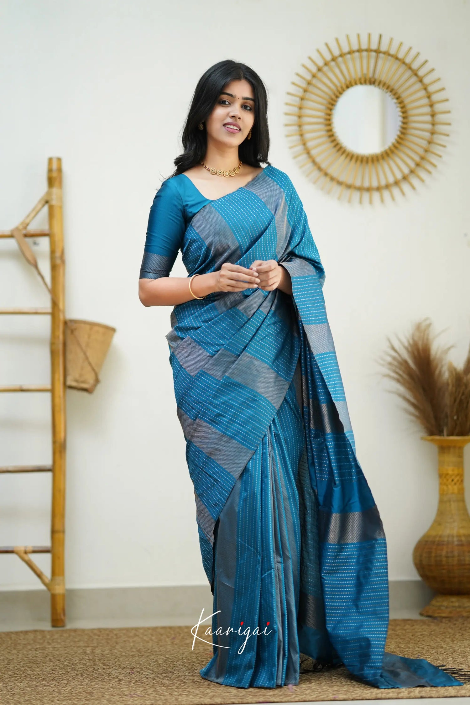 Sita - Blue Semi Silk Saree Sarees