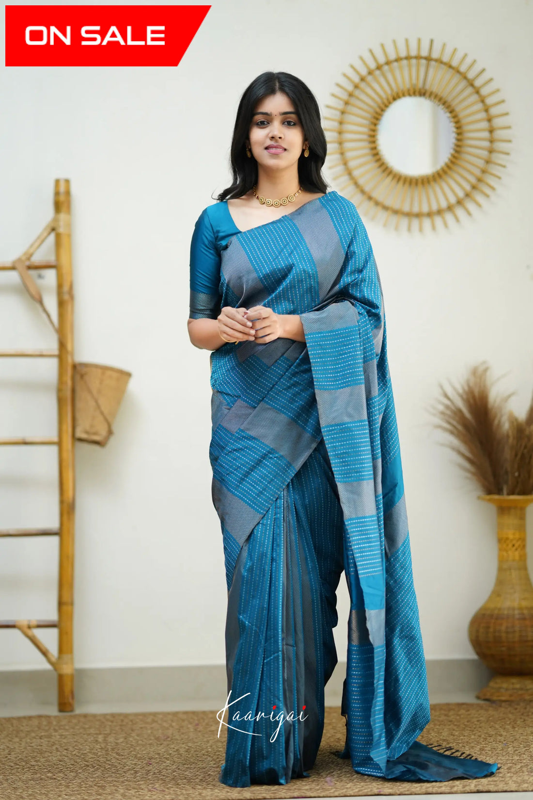 Sita - Blue Semi Silk Saree Sarees