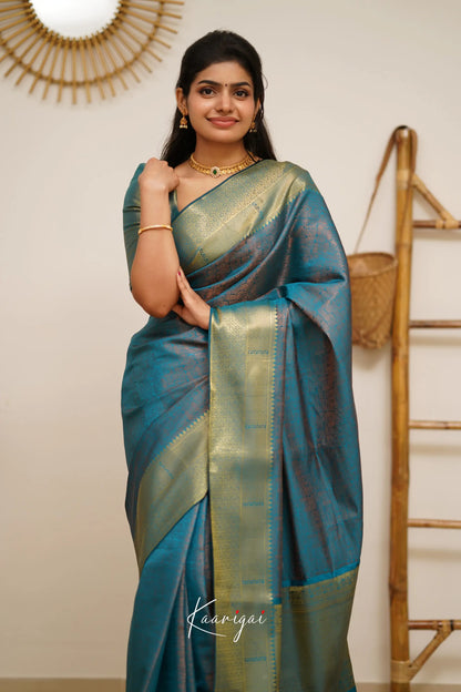 Sita - Blue Semi Silk Saree Sarees