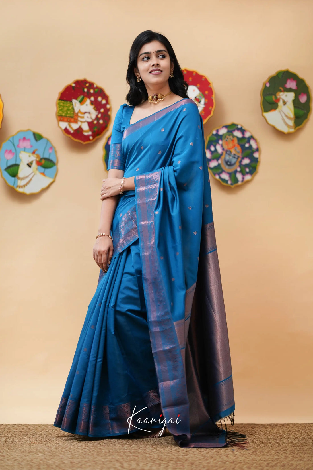 Sita - Blue Semi Silk Saree Sarees