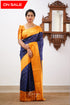 Sita - Dark Blue Semi Silk Saree Sarees