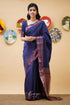 Sita - Dark Blue Semi Silk Saree Sarees