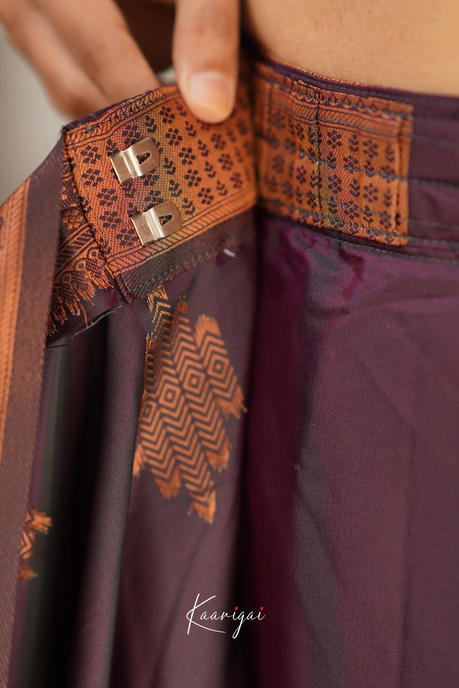 Sita - Dark Magentaish Purple Semi Silk Saree Sarees