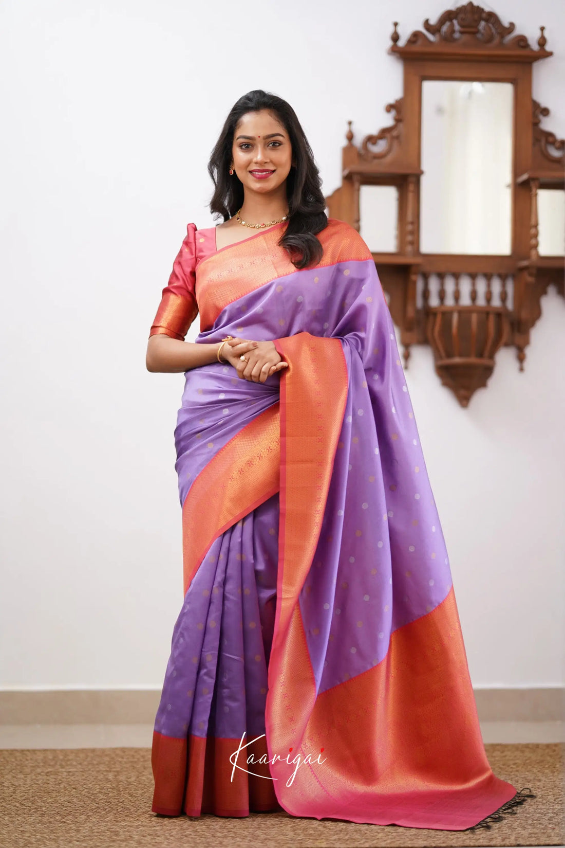 Sita - Lavender Semi Silk Saree Sarees