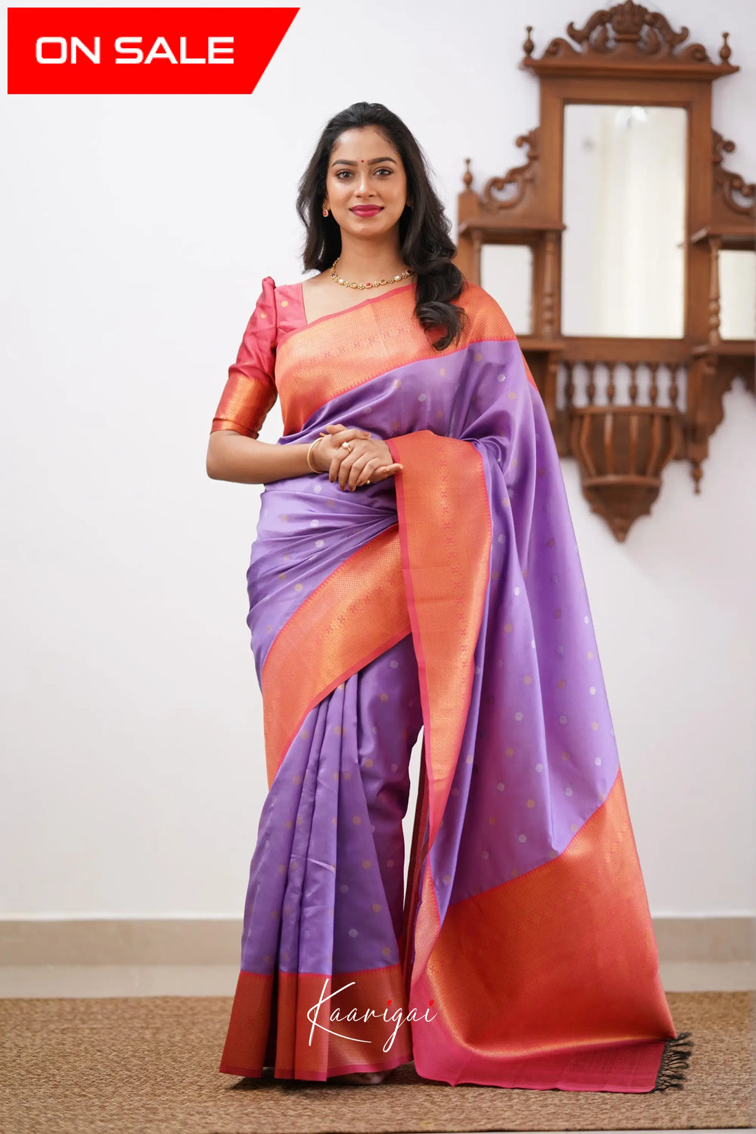 Sita - Lavender Semi Silk Saree Sarees