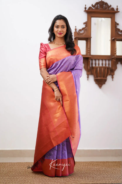 Sita - Lavender Semi Silk Saree Sarees