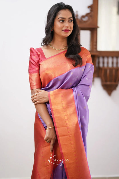 Sita - Lavender Semi Silk Saree Sarees