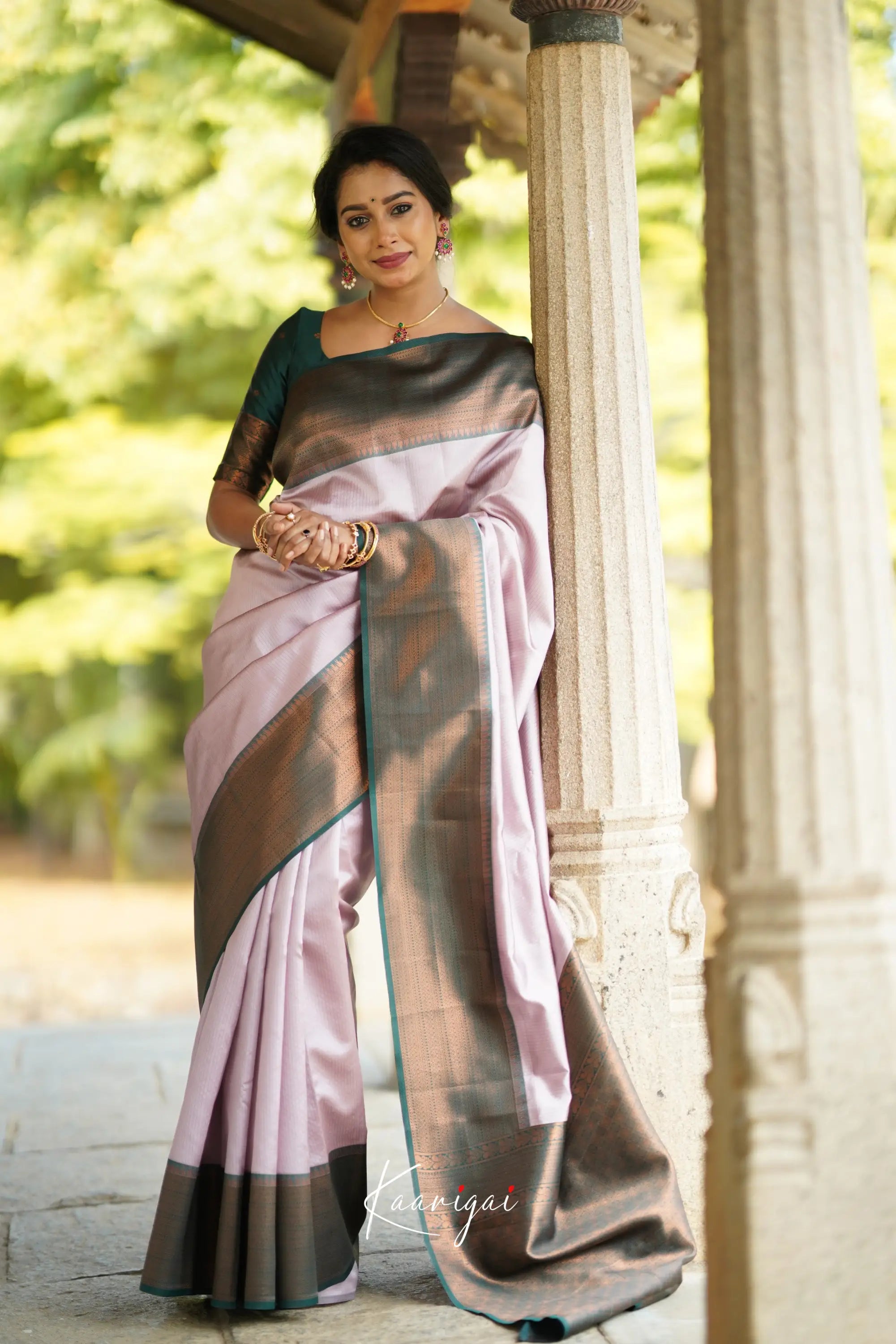 Sita - Light Lilac Semi Silk Saree Sarees