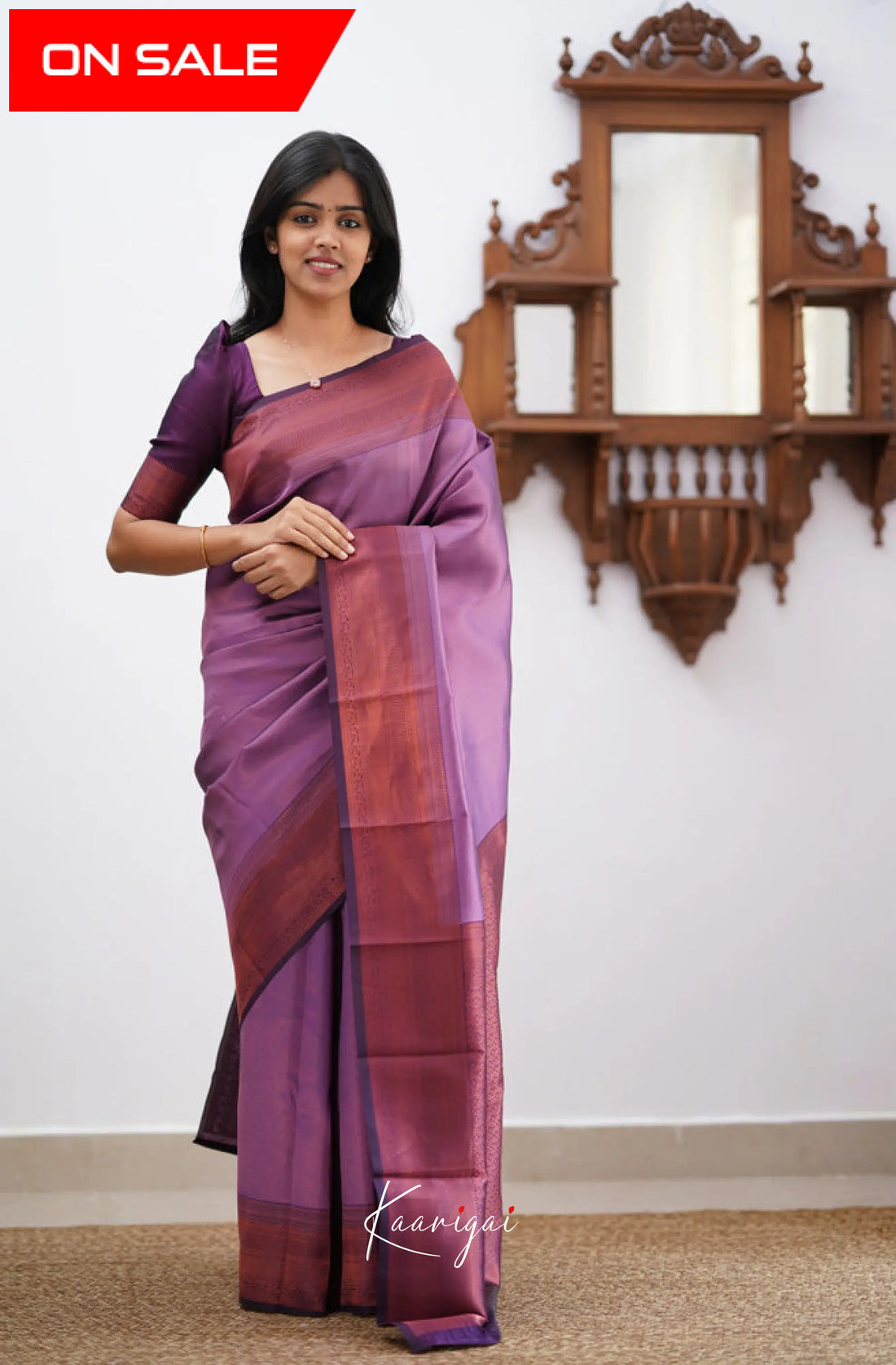 Sita - Light Purple Semi Silk Saree Sarees